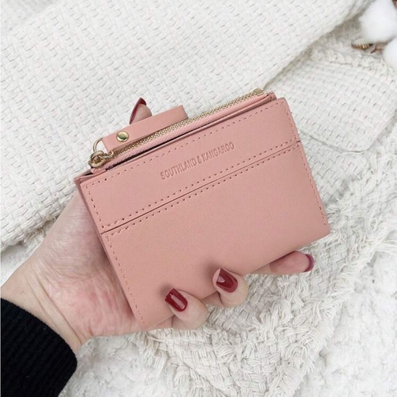 Handbags - ⚠️Clearance Pink Fold-over Wallet / Cardholder